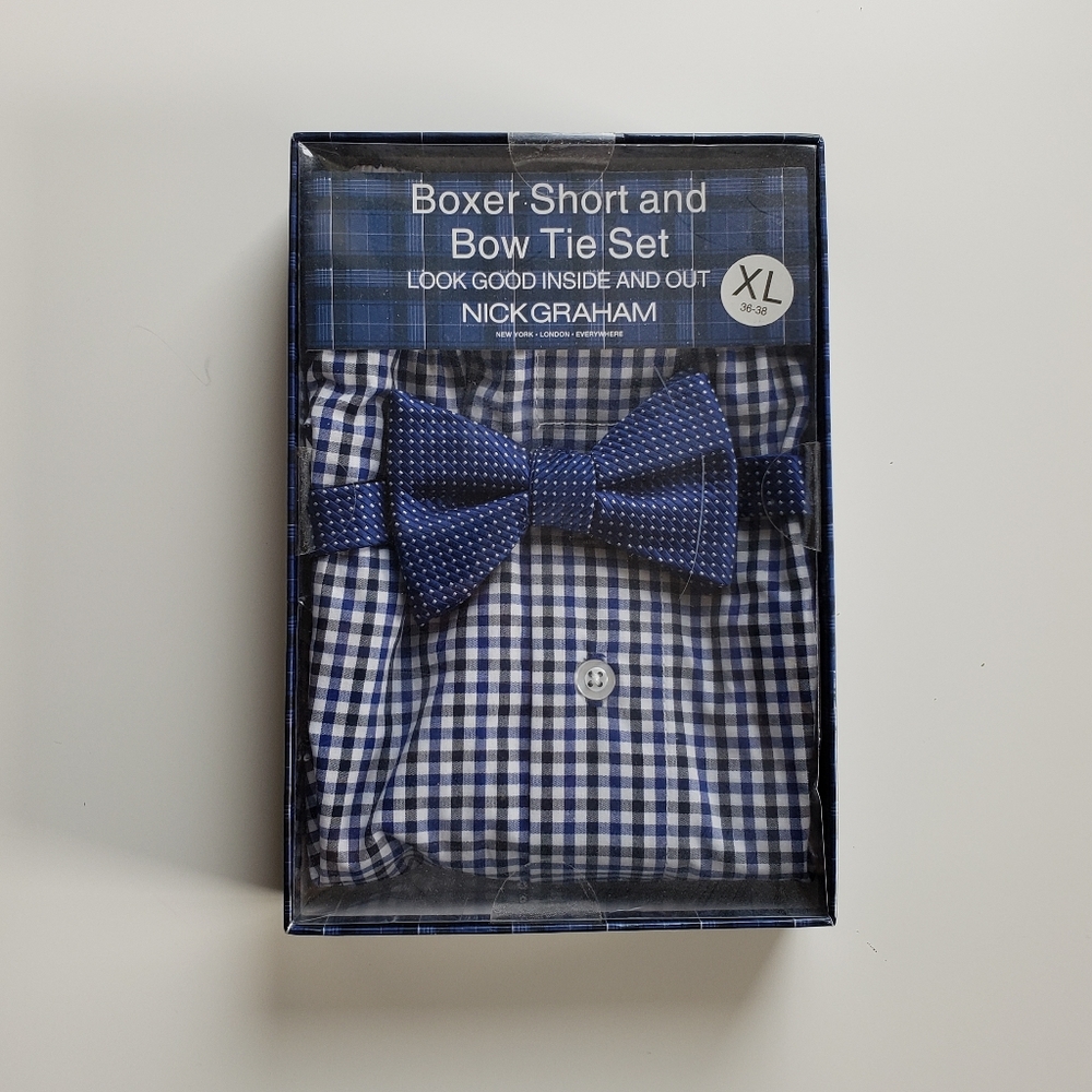 Nick Graham Boxer Short & Bow Tie Set